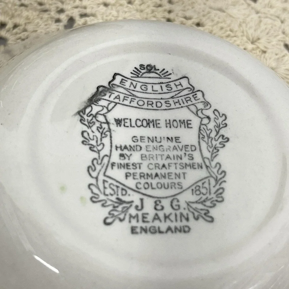 Vintage 1955 J &G Meakin Welcome Home 5.25
